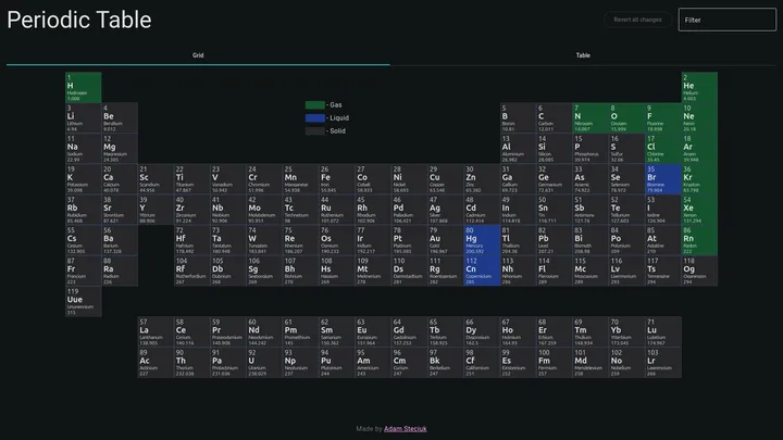 Screenshot of the General Intelligence Assessment website test selection screen